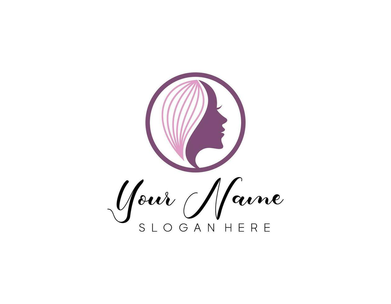 vecteur logo conception pour beauté salon, cheveux salon, cosmétique