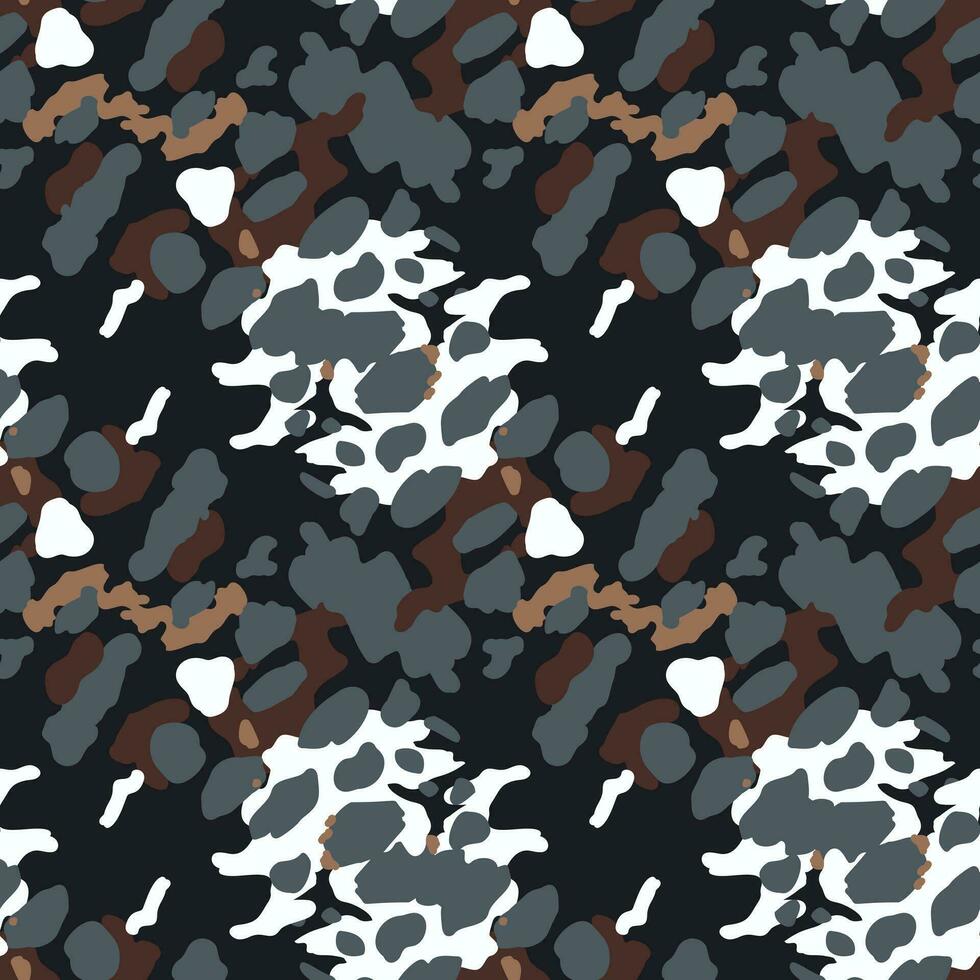 Créatif abstrait léopard peau sans couture modèle. texturé camouflage Contexte. branché animal fourrure fond d'écran. vecteur