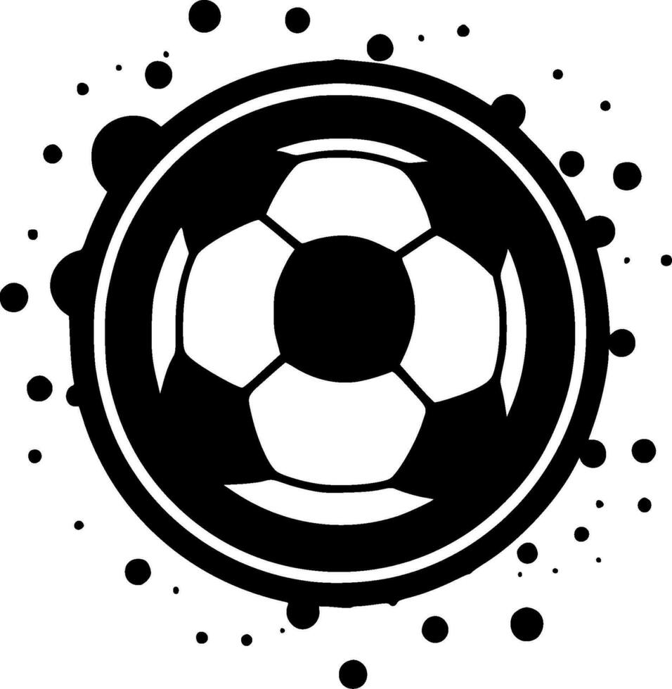 Football - minimaliste et plat logo - vecteur illustration