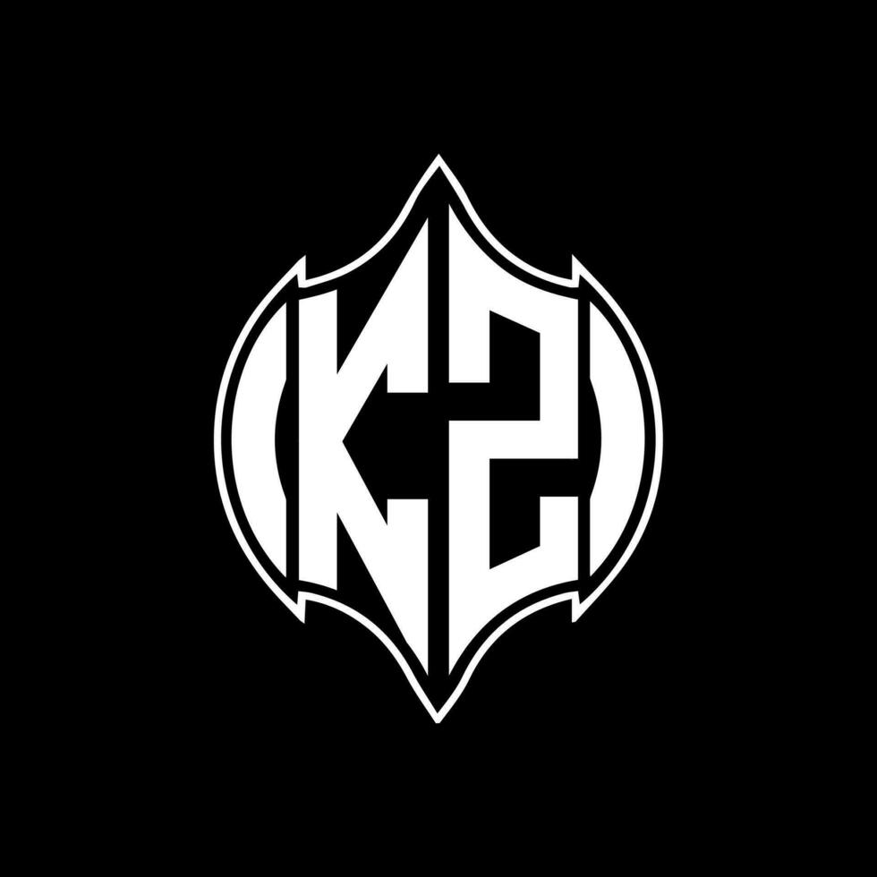 kz lettre logo conception. kz Créatif monogramme initiales lettre logo concept. kz unique moderne plat abstrait vecteur lettre logo conception.