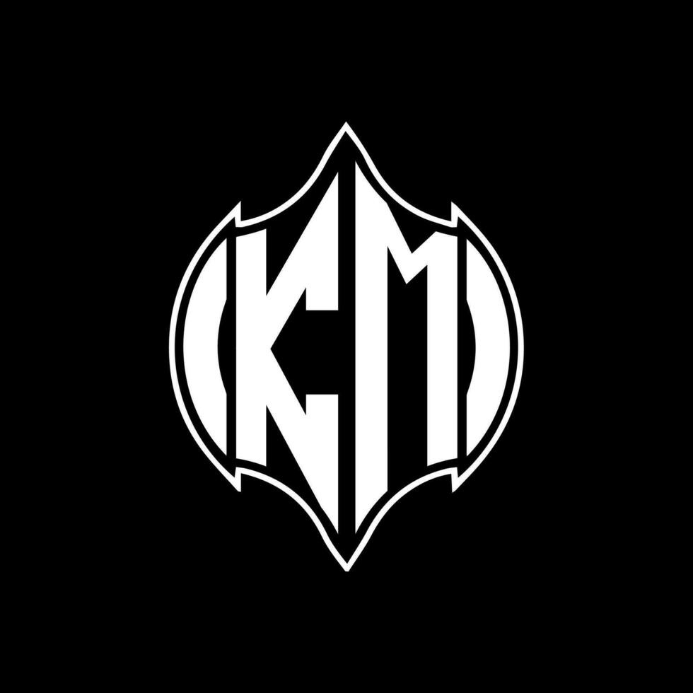 km lettre logo conception. km Créatif monogramme initiales lettre logo concept. km unique moderne plat abstrait vecteur lettre logo conception.