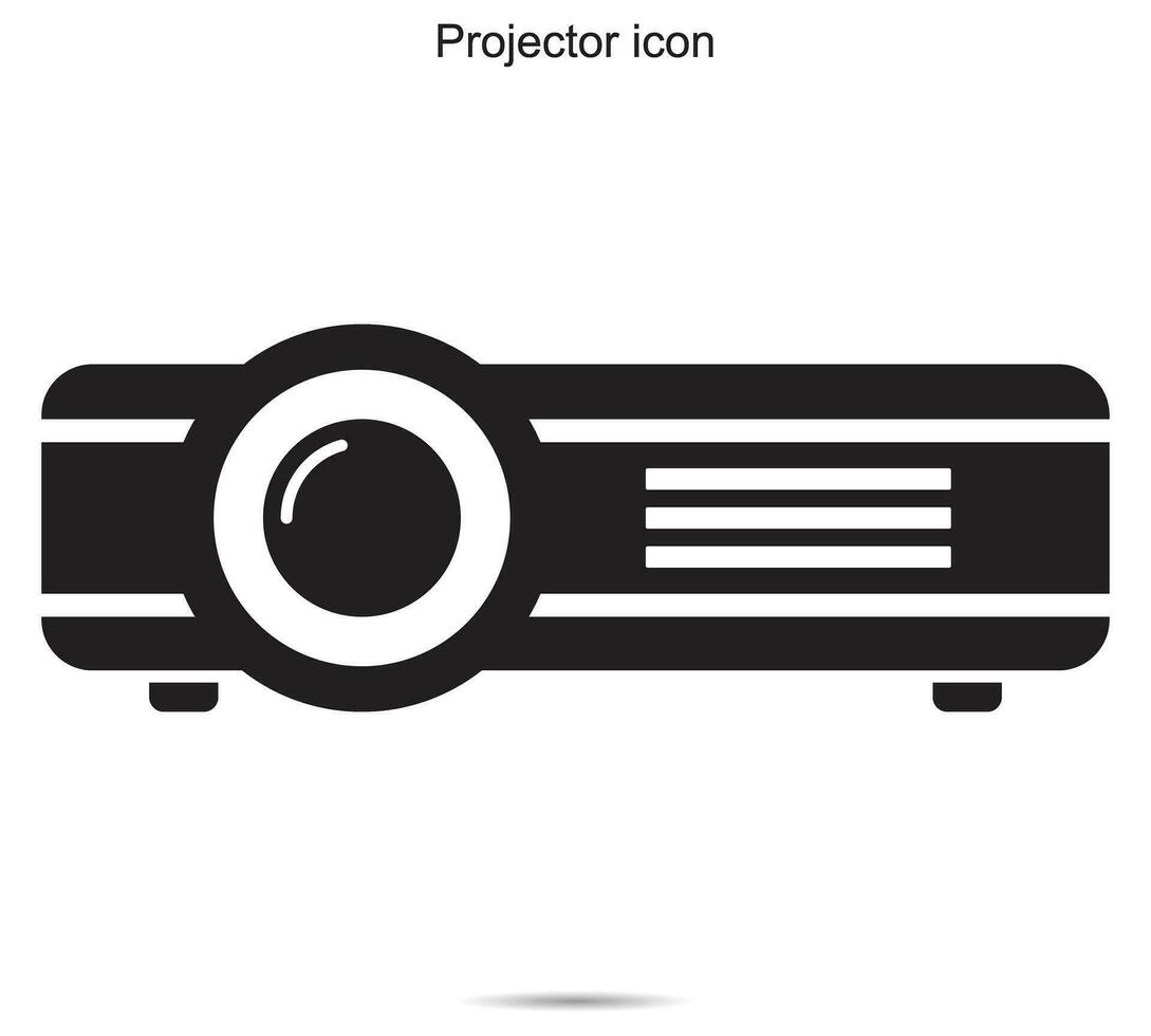 projecteur icône, vecteur illustration.