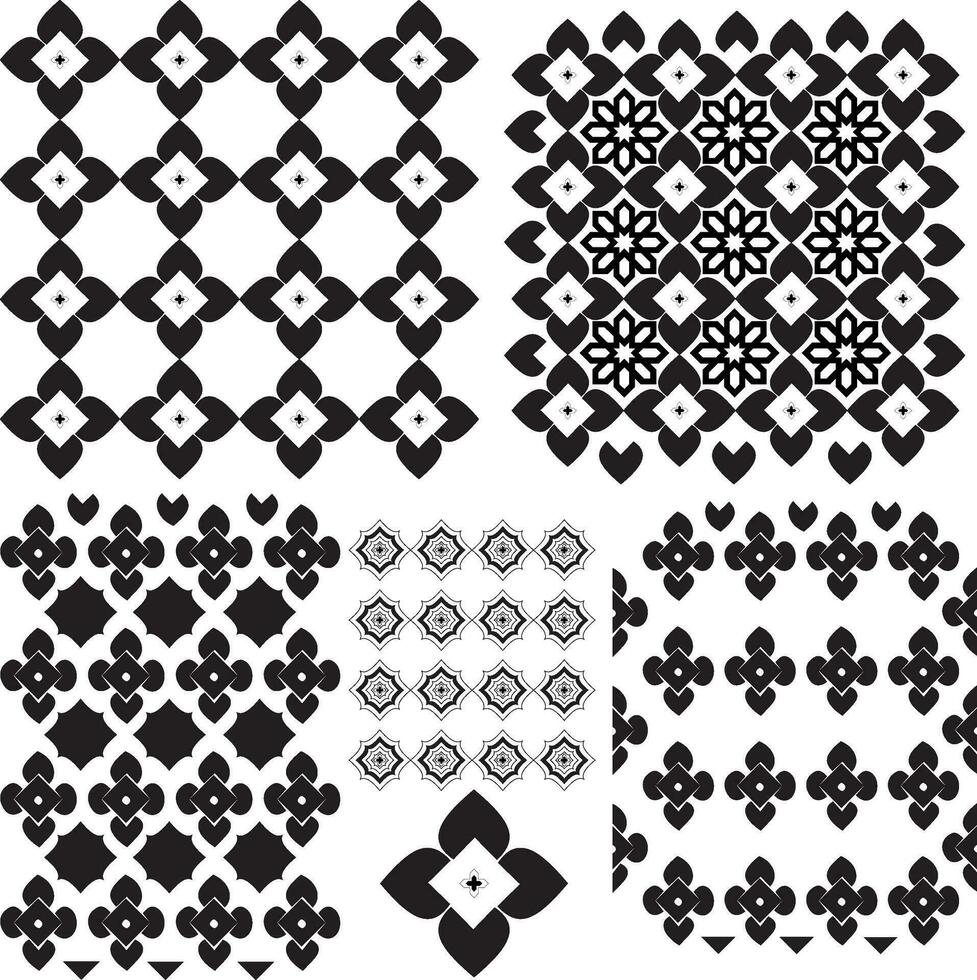 islamique motifs conception ensemble vecteur