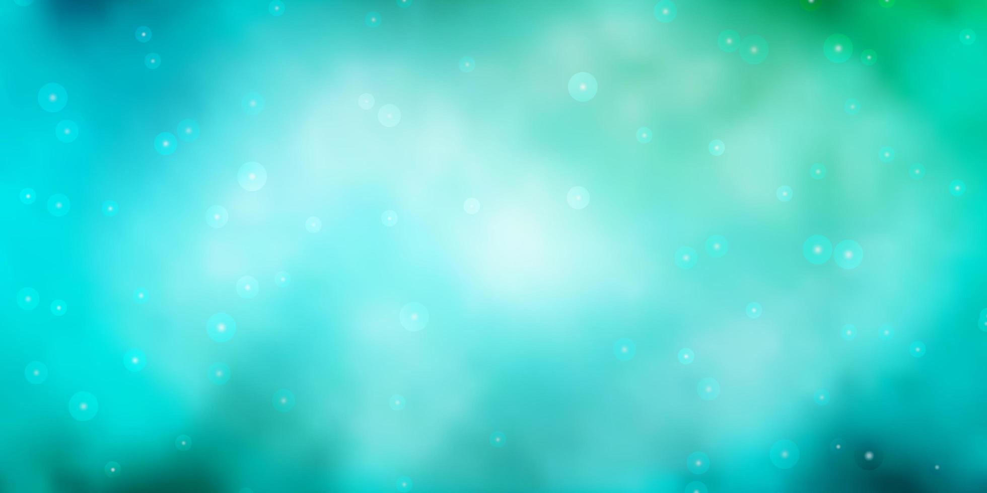 modèle vectoriel bleu clair et vert avec des étoiles au néon. illustration abstraite géométrique moderne avec des étoiles. conception pour la promotion de votre entreprise.