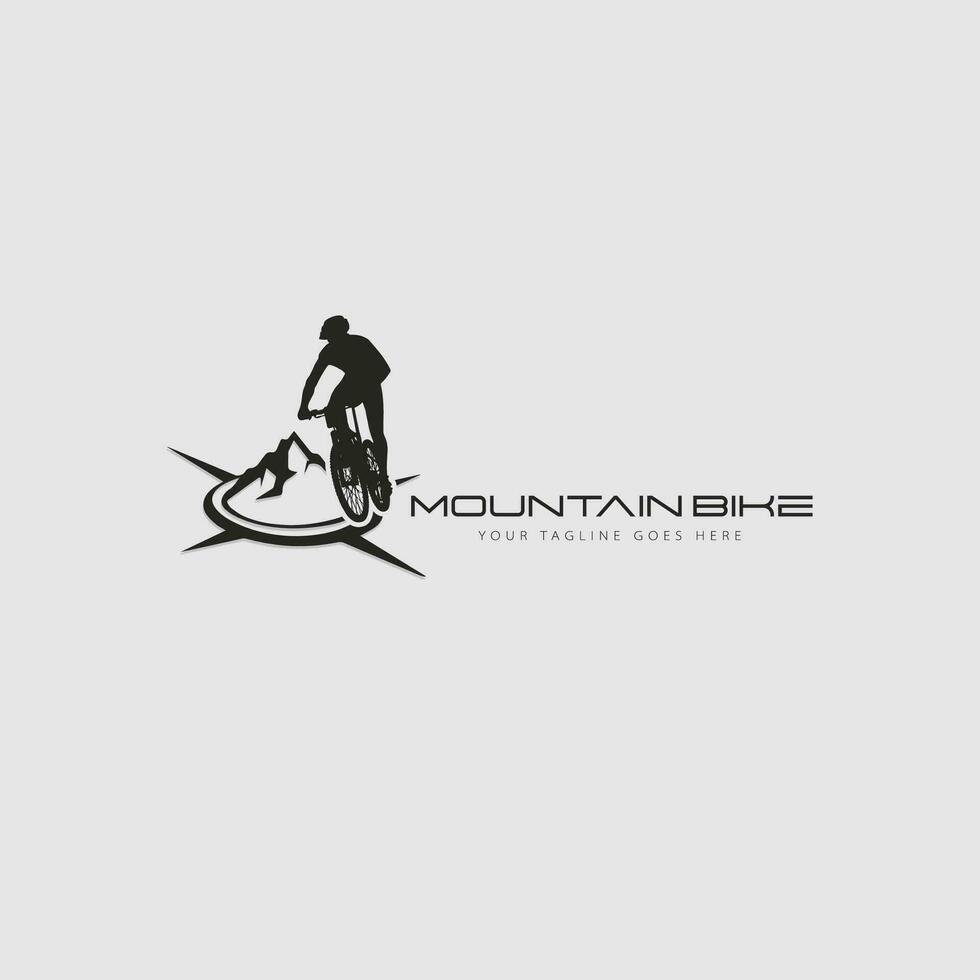 vecteur de logo de vélo de montagne