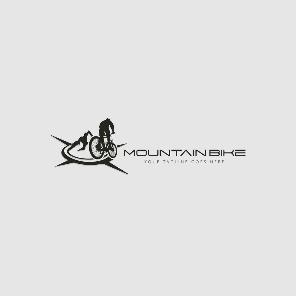 vecteur de logo de vélo de montagne