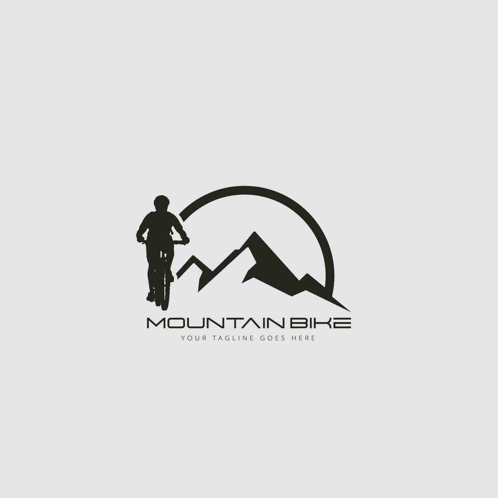 vecteur de logo de vélo de montagne