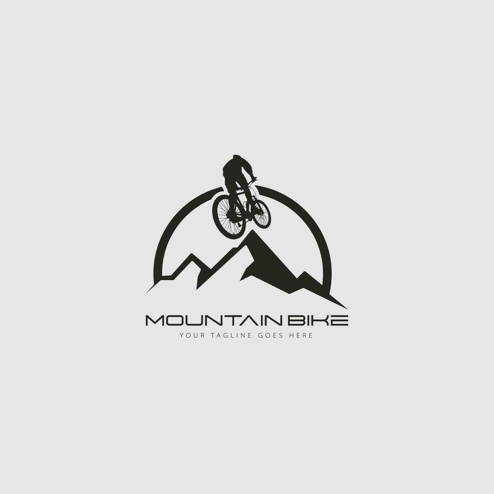 vecteur de logo de vélo de montagne