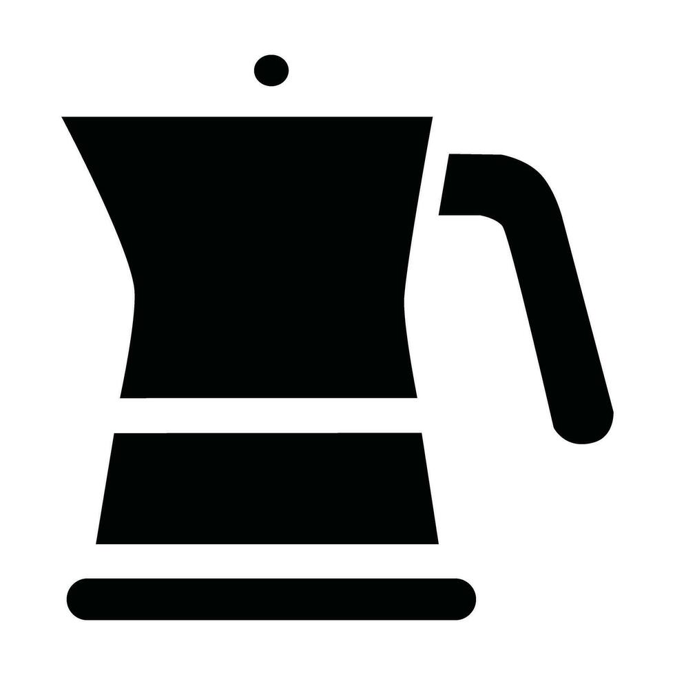 icône de la cafetière vecteur