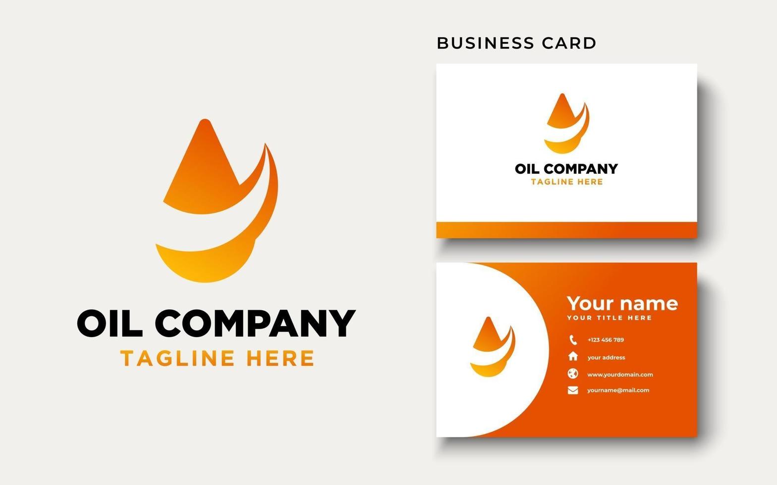 inspiration de conception de logo de pétrole et de gaz, illustration vectorielle vecteur
