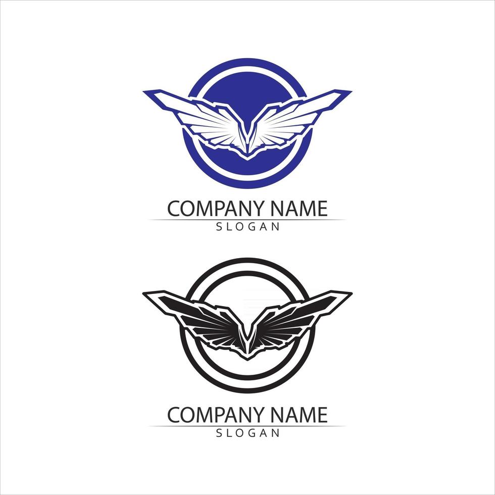 faucon logo modèle vecteur aigle logo tête animal vecteur