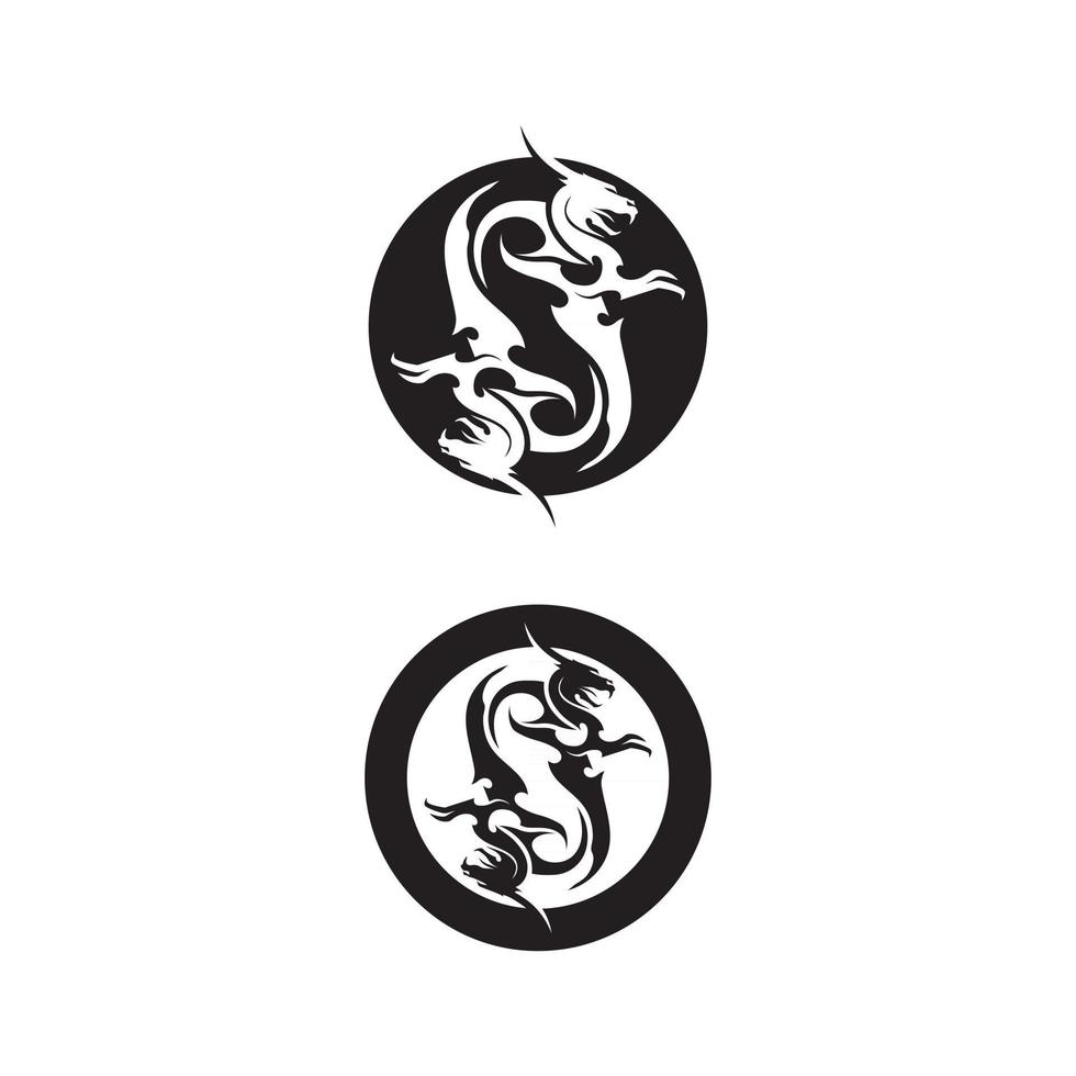 dragon icône vecteur illustration imaginer animal fantaisie reptile battant