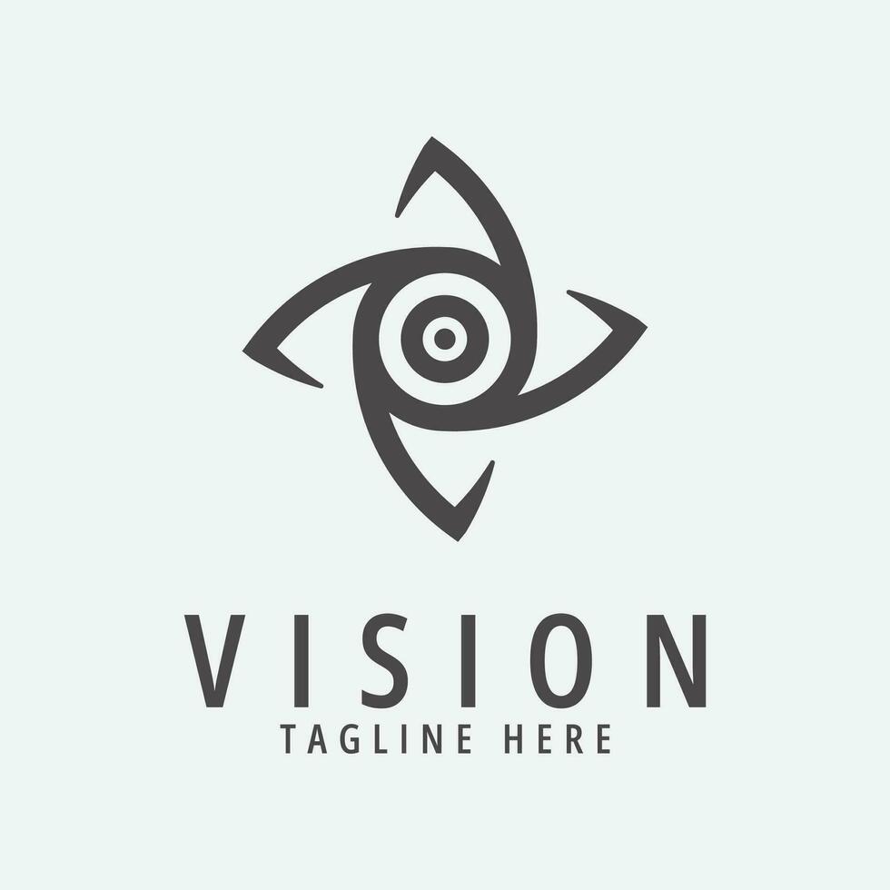 vision logo vecteur illustration conception