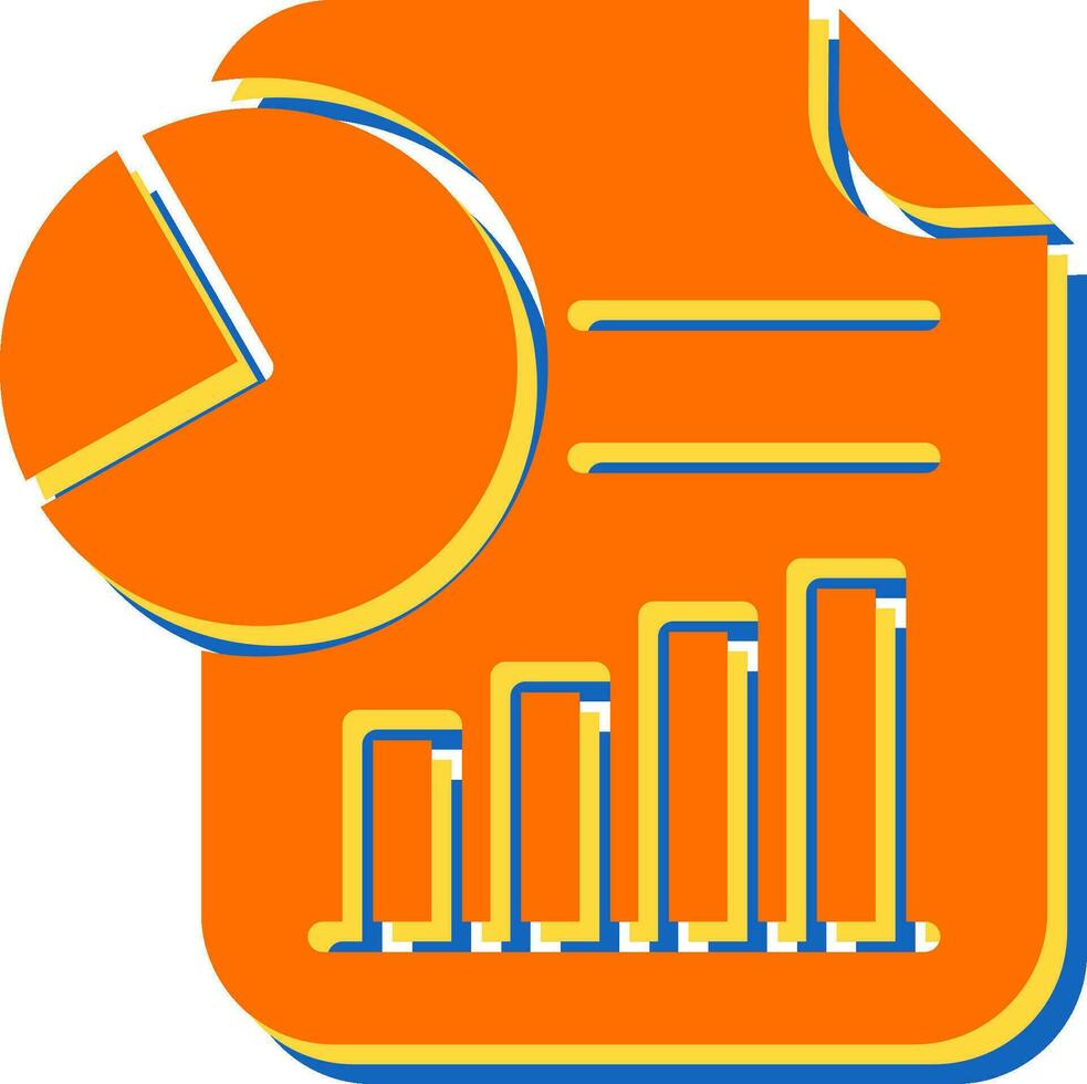 analytique rapport vecteur icône