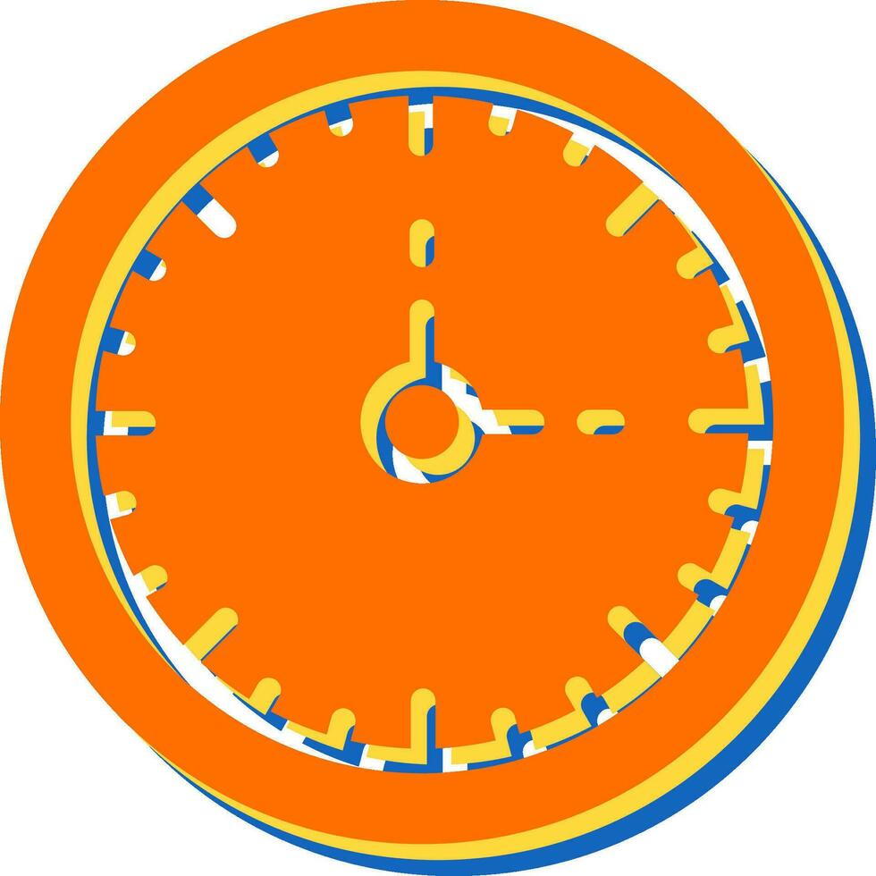 l'horloge Trois vecteur icône