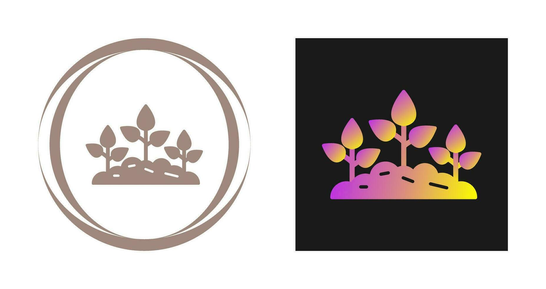 icône de vecteur de plantation