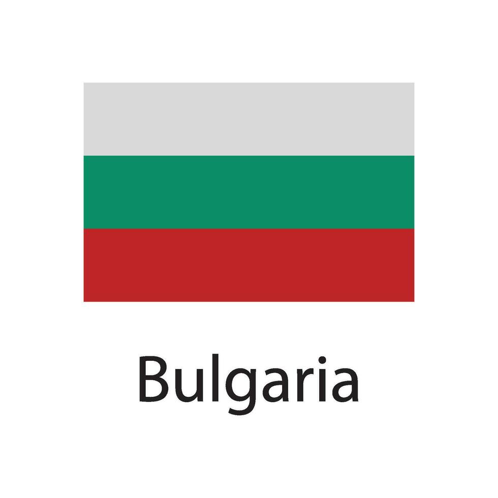Bulgarie drapeau icône vecteur