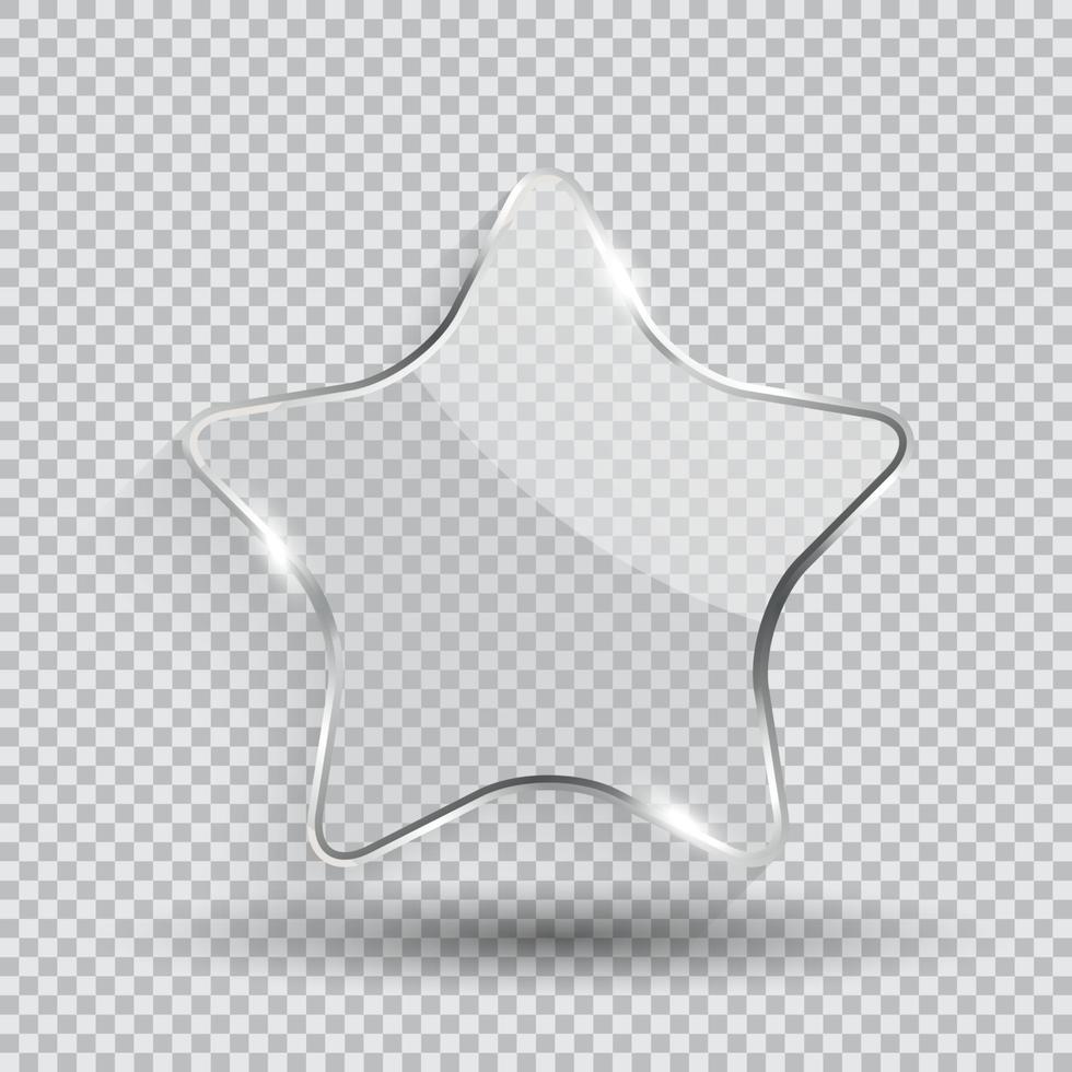 illustration vectorielle de verre transparence cadre vecteur