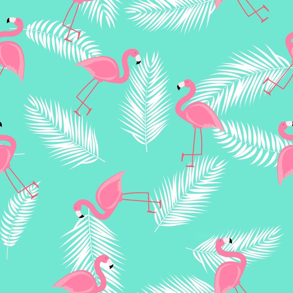 illustration vectorielle mignon motif flamant rose vecteur