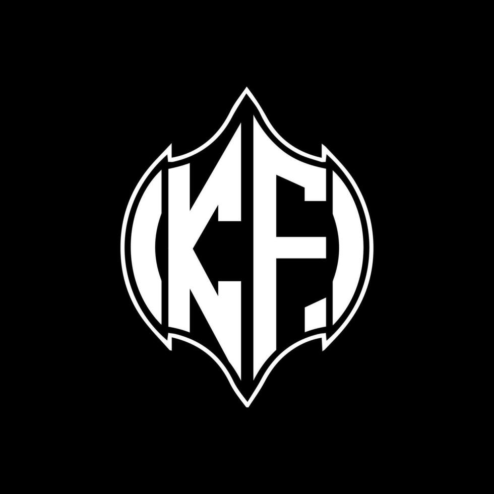 kf lettre logo conception. kf Créatif monogramme initiales lettre logo concept. kf unique moderne plat abstrait vecteur lettre logo conception.