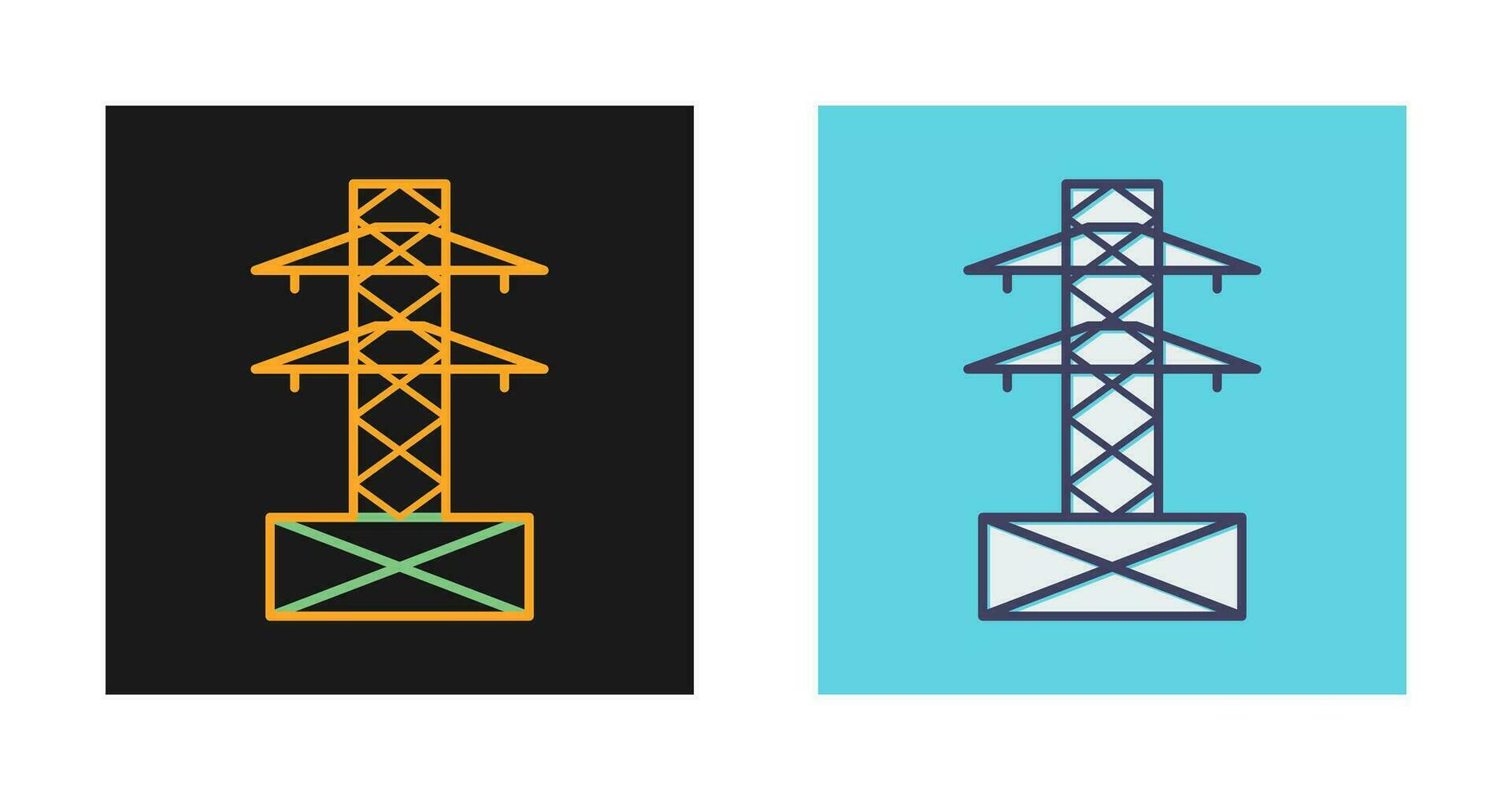 icône de vecteur de tour électrique