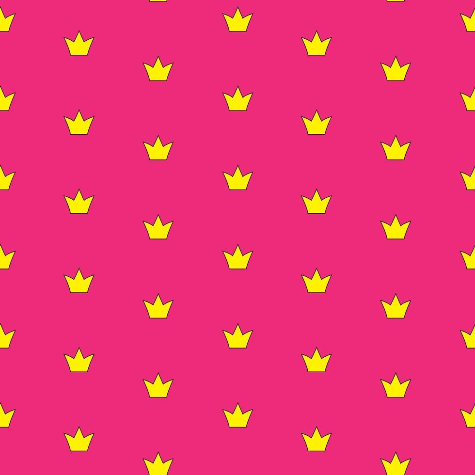 Couronne de princesse sans soudure de fond vector illustration