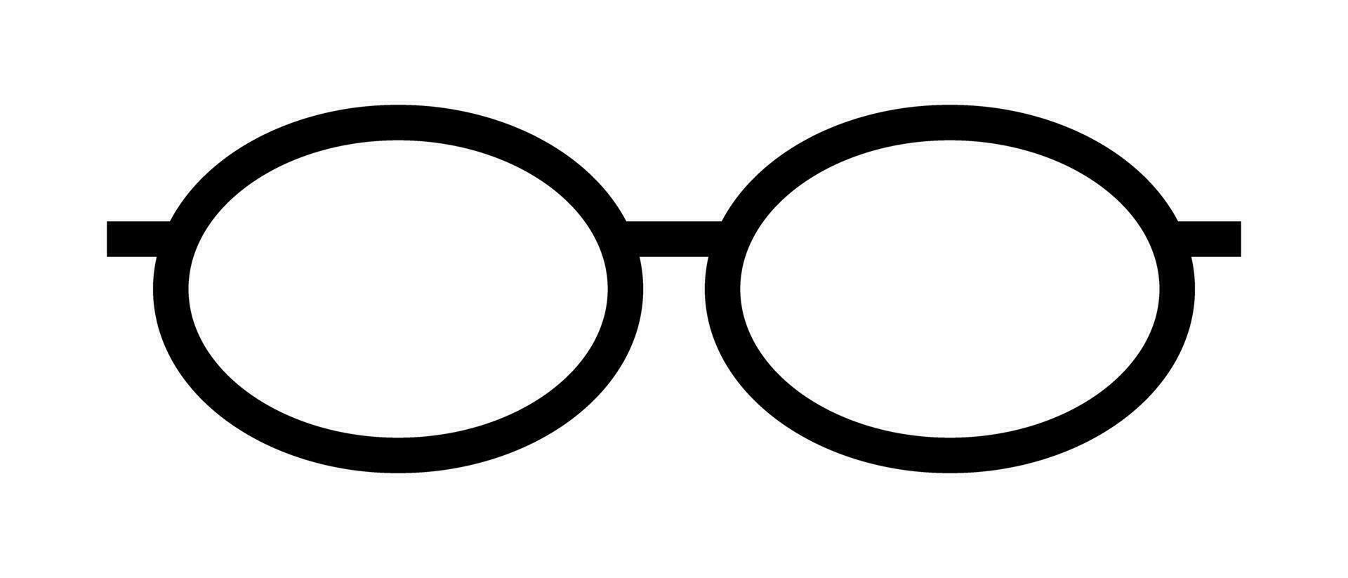 des lunettes silhouette icône. correction de vue. vecteur. vecteur