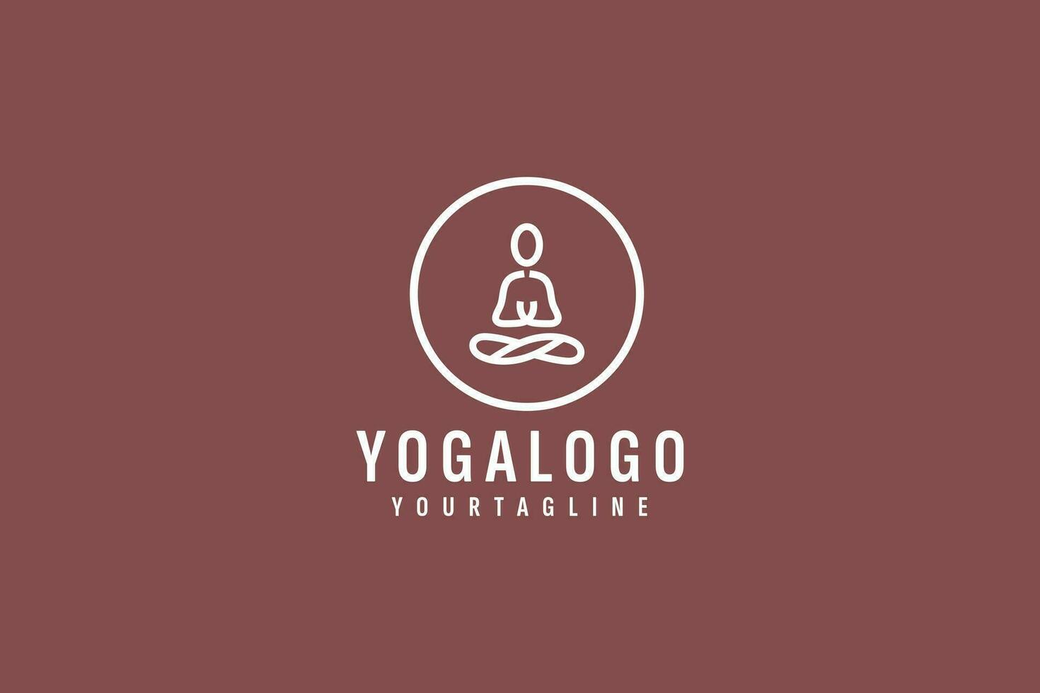 yoga logo vecteur icône illustration