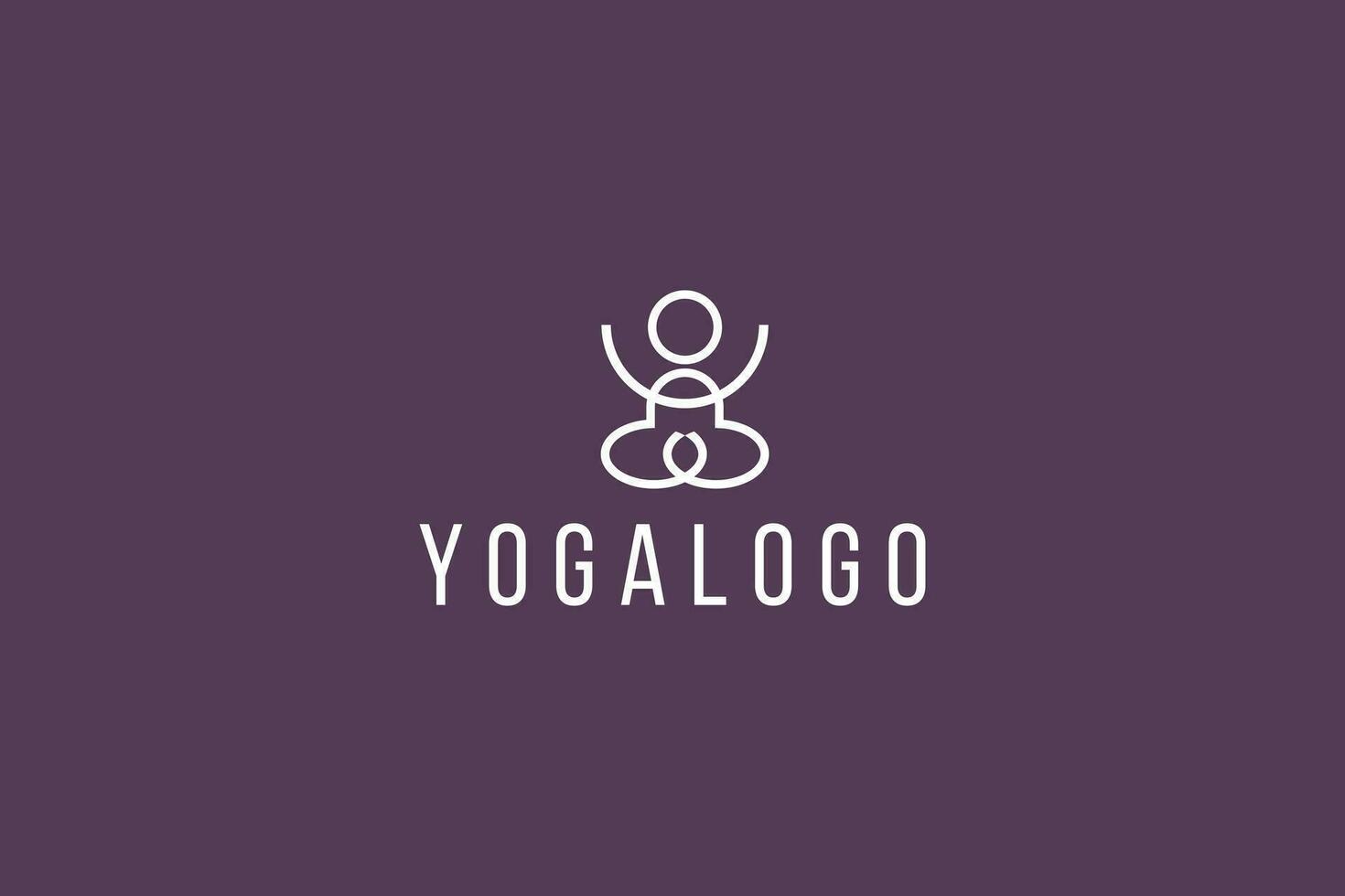 yoga logo vecteur icône illustration