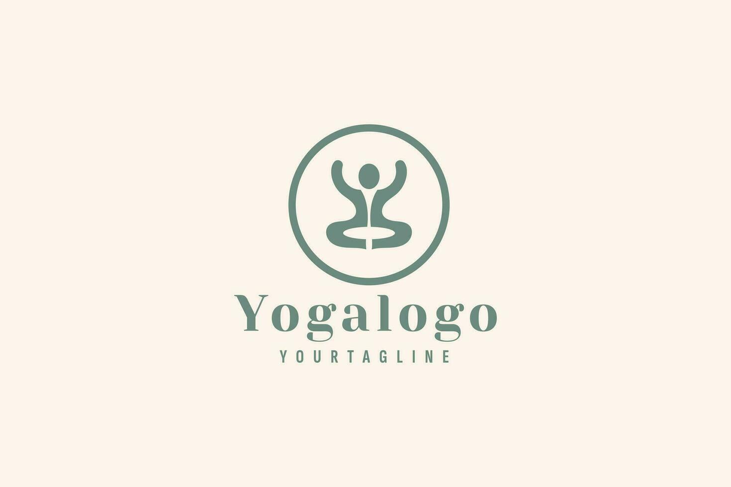 yoga logo vecteur icône illustration