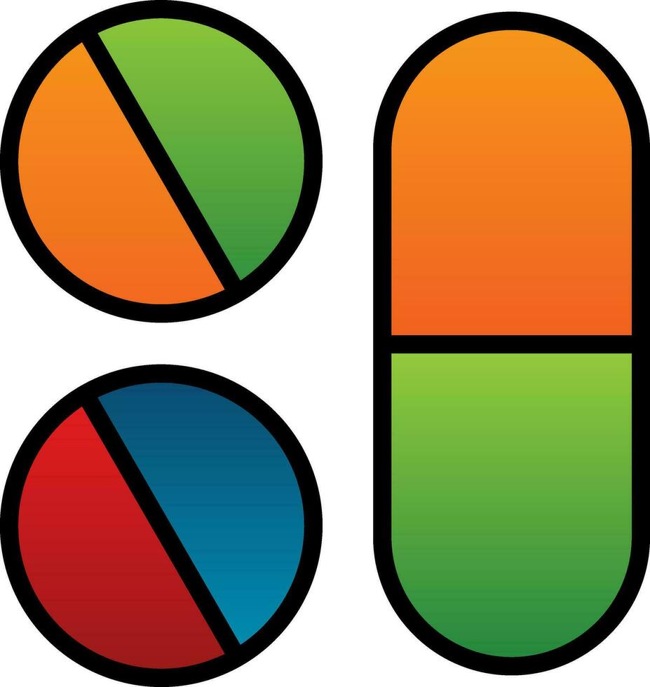 conception d'icône de vecteur de pilules