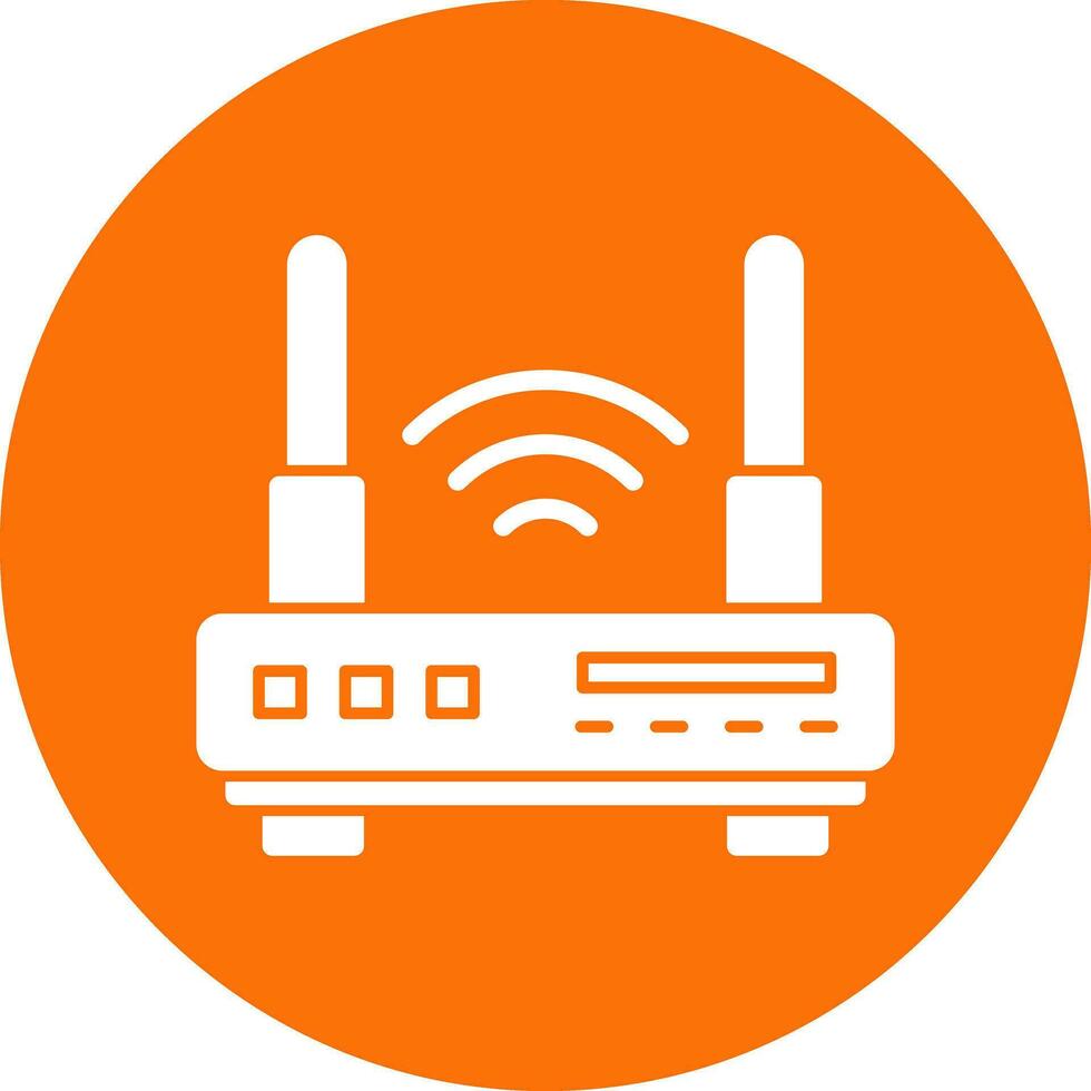 conception d'icône de vecteur de routeur