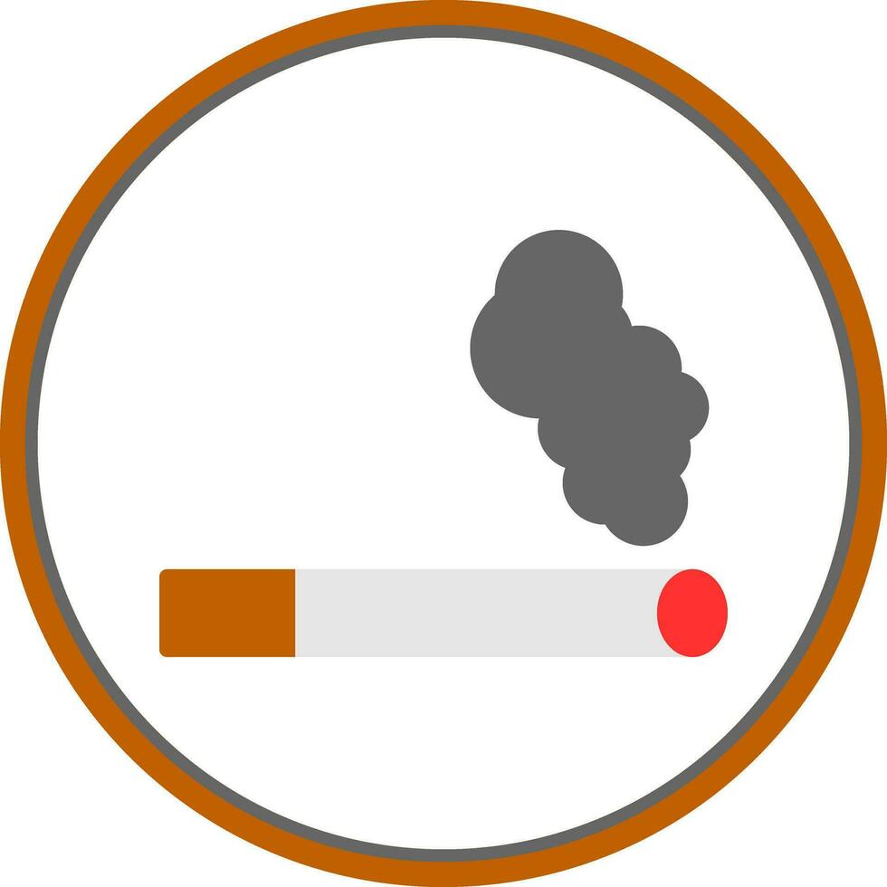 conception d'icône de vecteur de cigarette