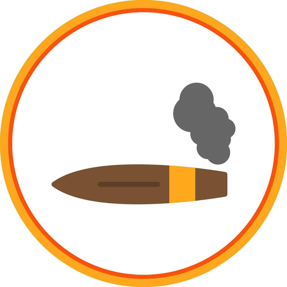 conception d'icône de vecteur de cigare