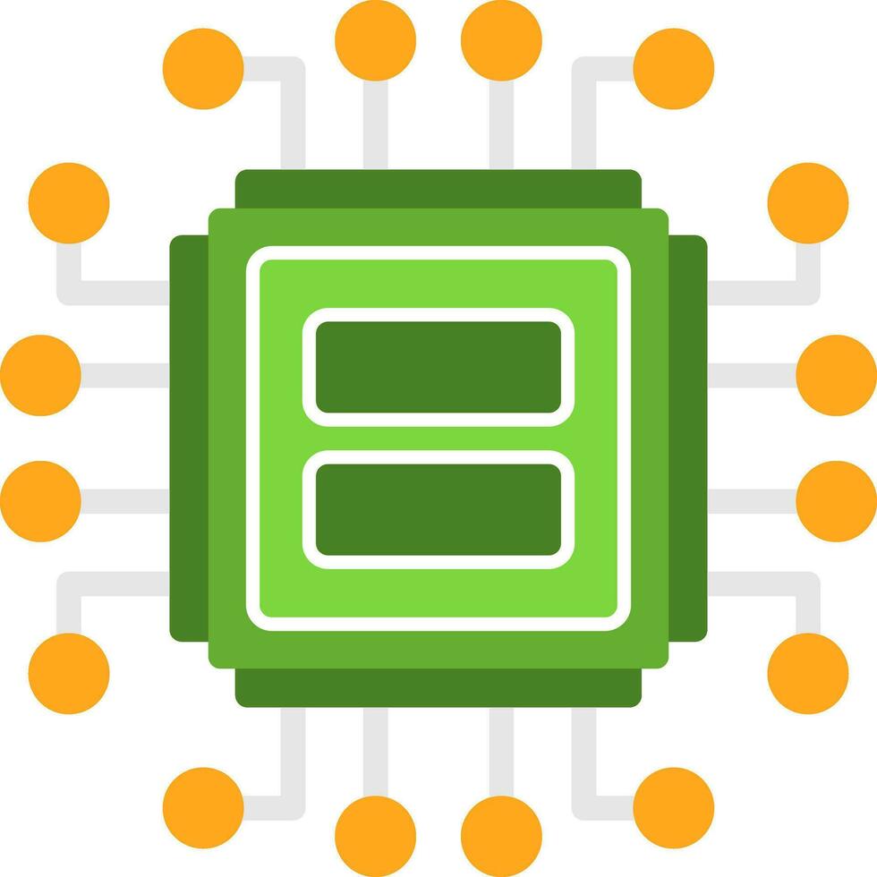 conception d'icône de vecteur de processeur
