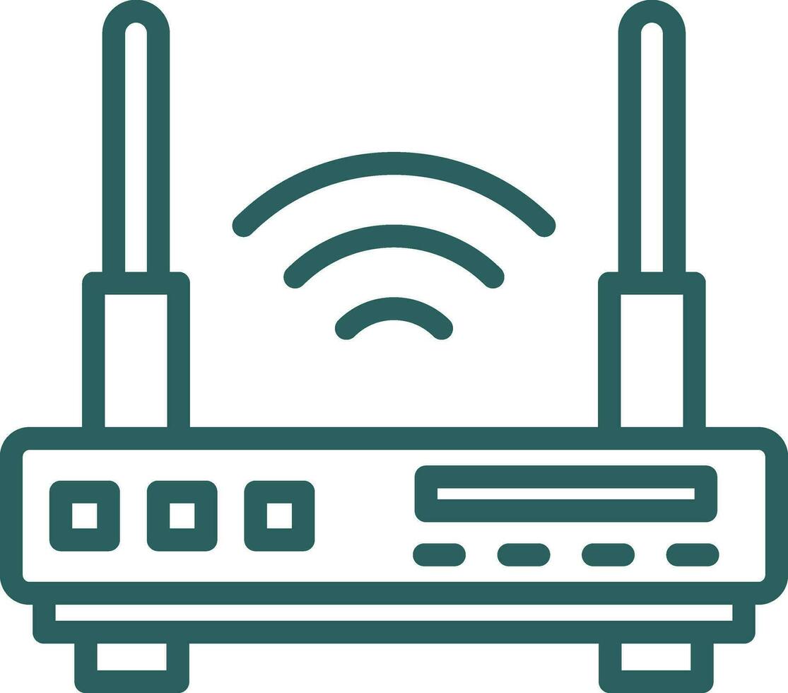 conception d'icône de vecteur de routeur