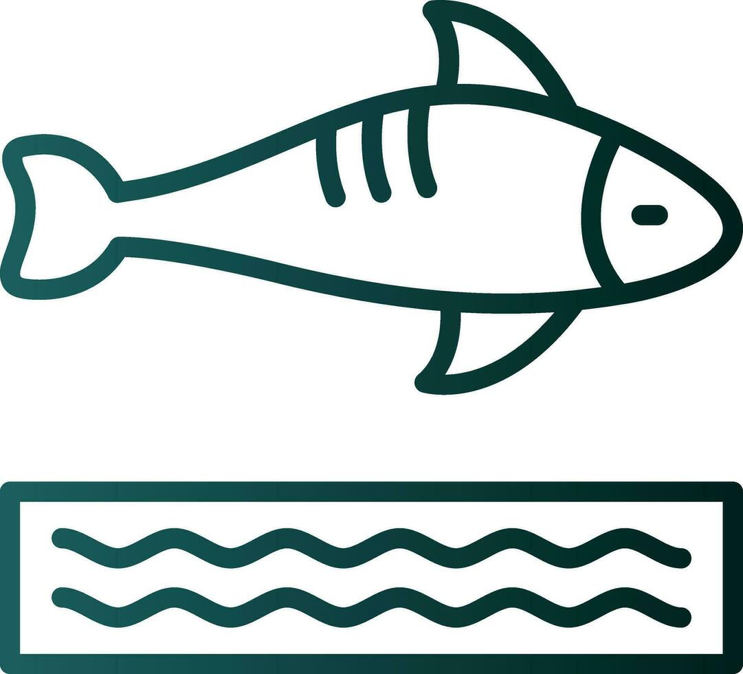 conception d'icône de vecteur de poisson