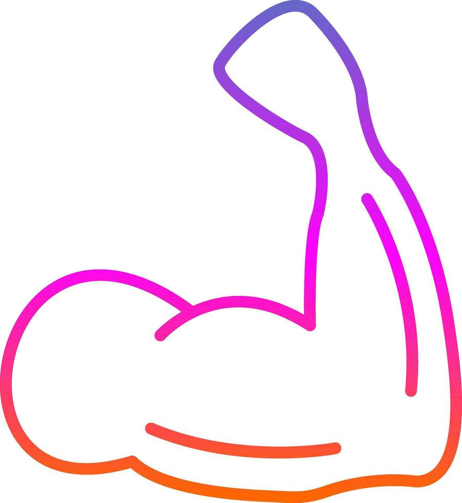 conception d'icône de vecteur de muscle