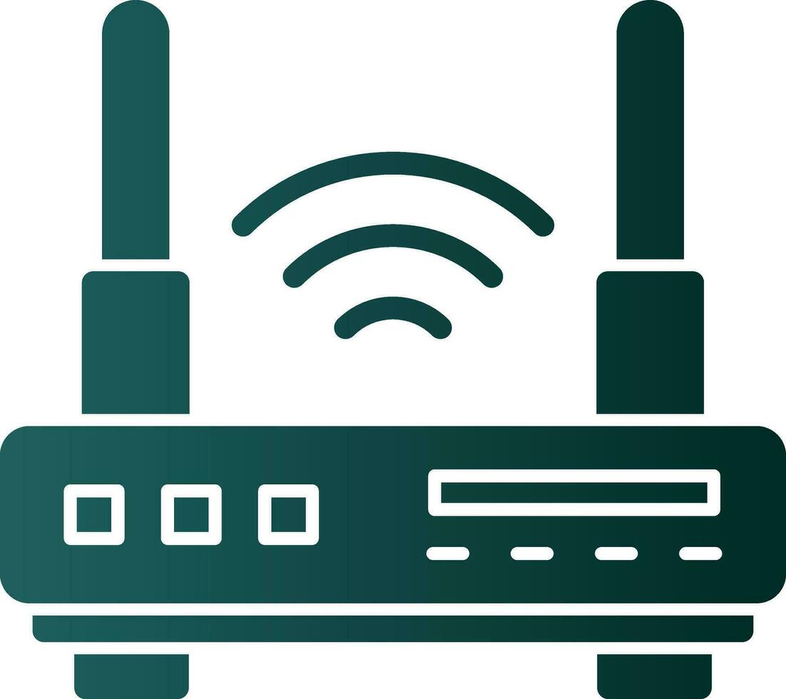 conception d'icône de vecteur de routeur