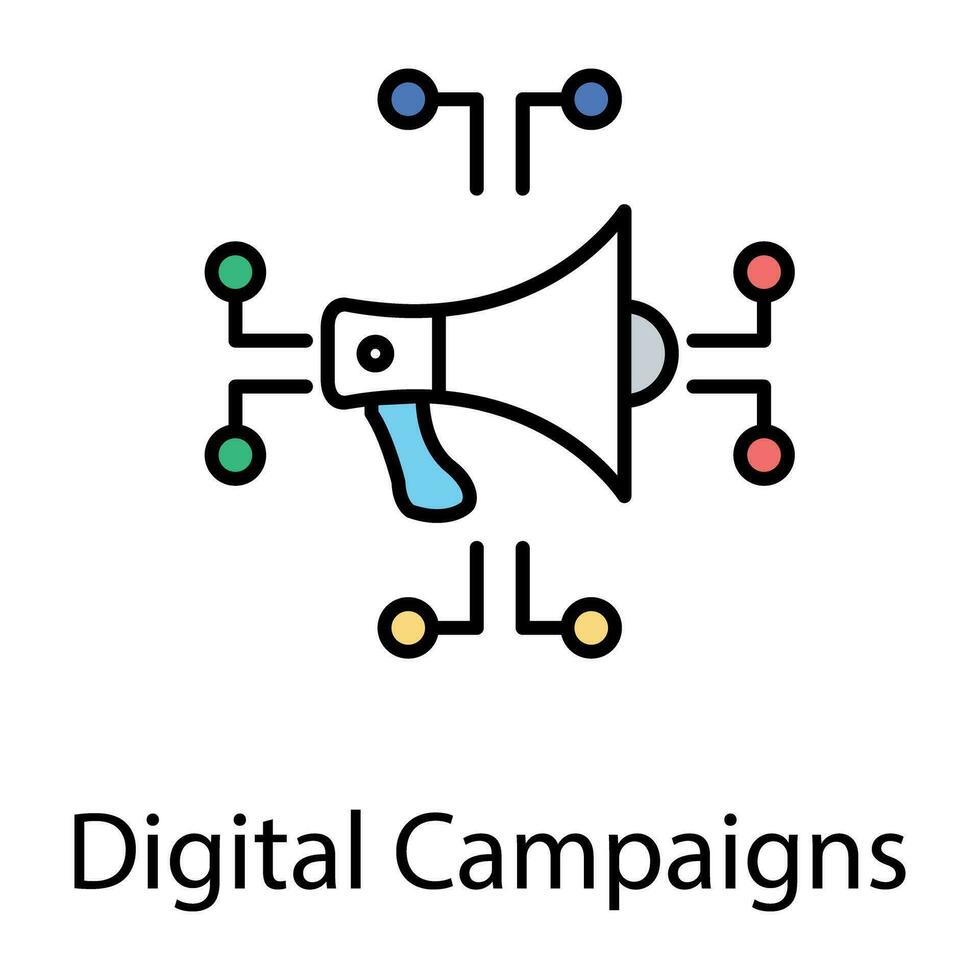 icône de marketing numérique vecteur