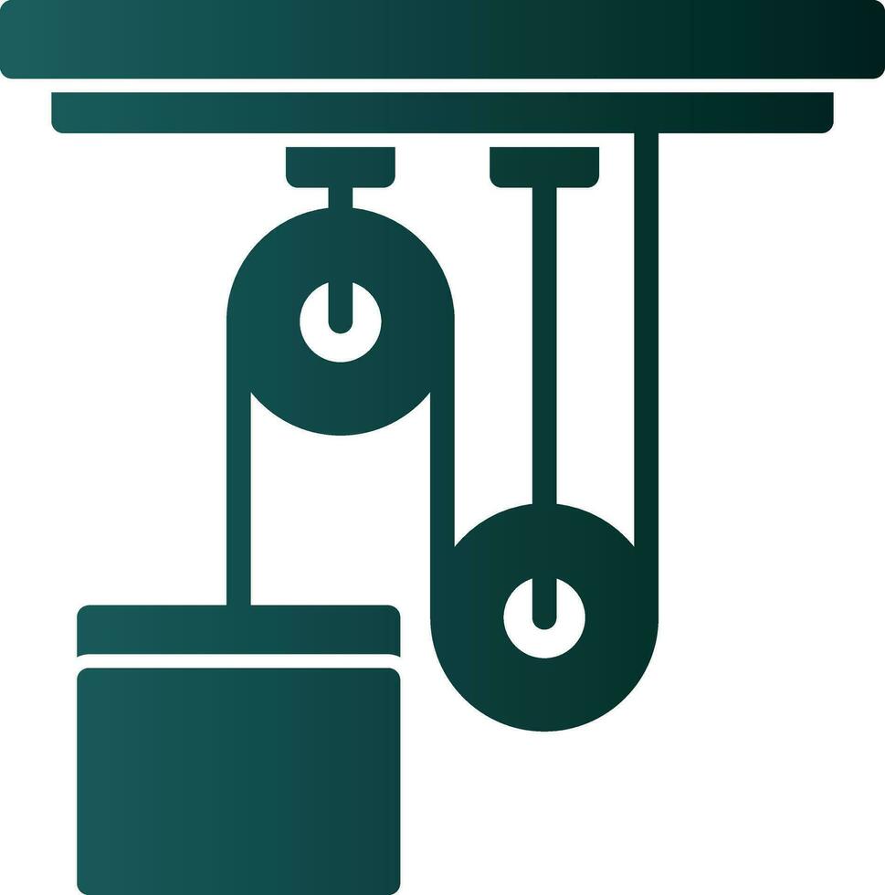 conception d'icône de vecteur de poulie