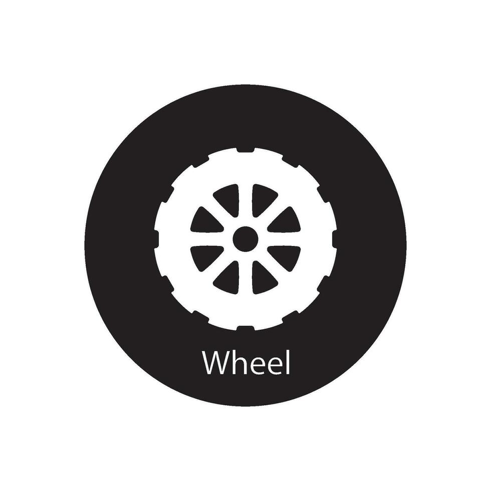 roue icône vecteur