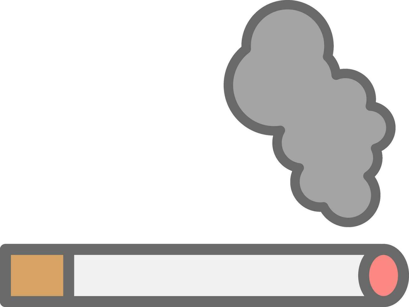 conception d'icône de vecteur de cigarette