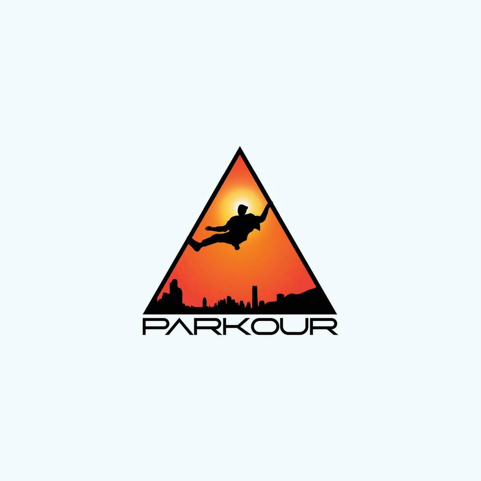 Parkour logo vecteur