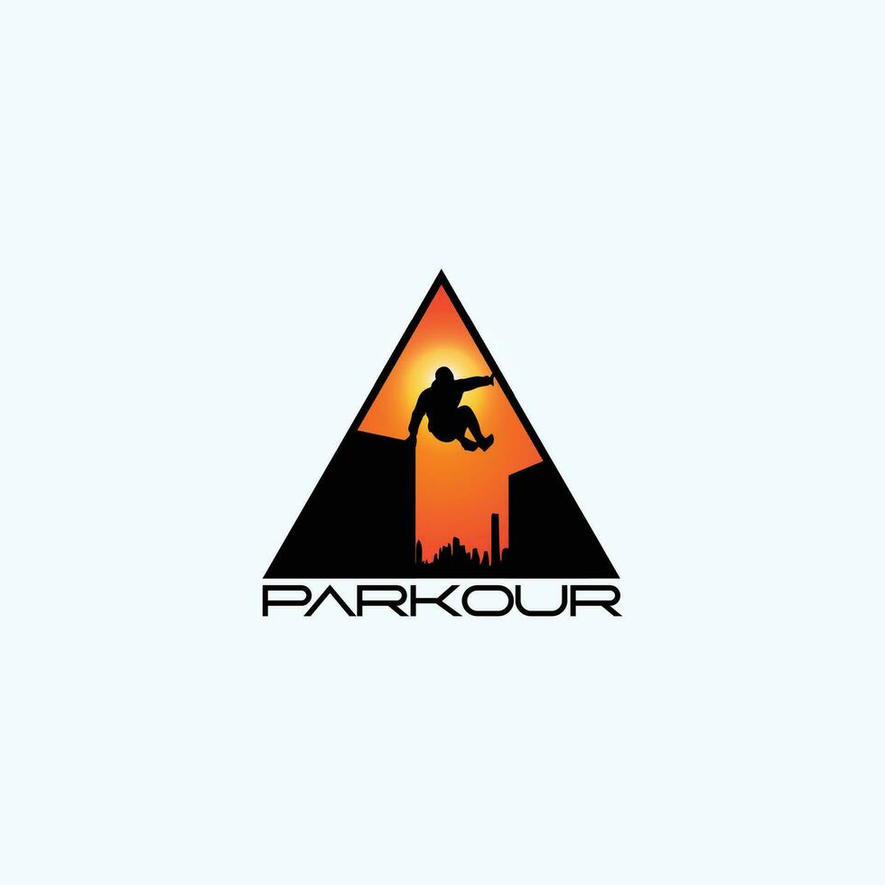 Parkour logo vecteur