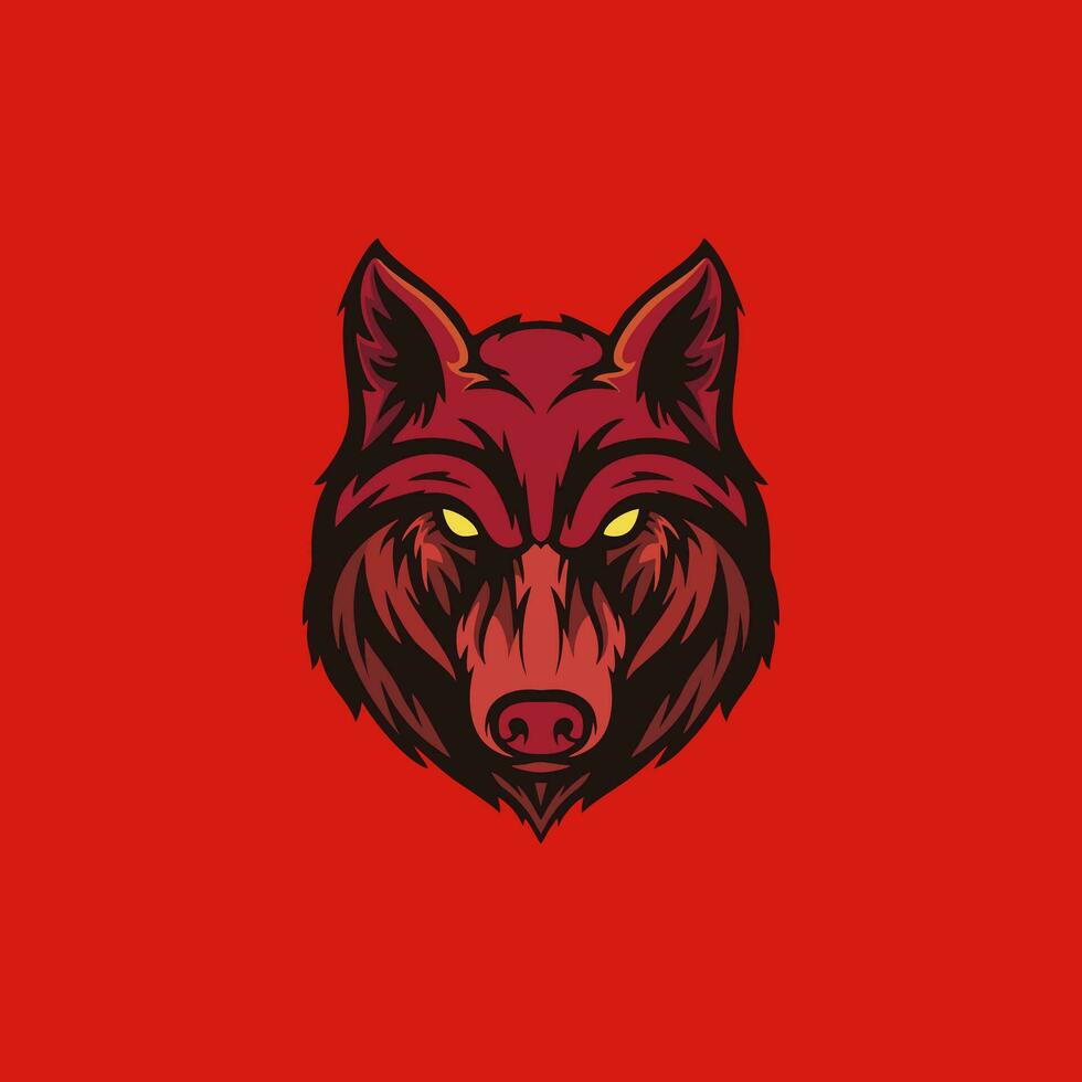 meilleur illustration de sauvage Loup pour mascotte, logo ou autocollant vecteur