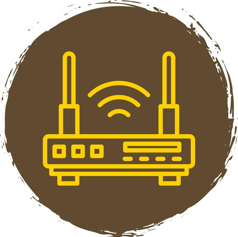 conception d'icône de vecteur de routeur