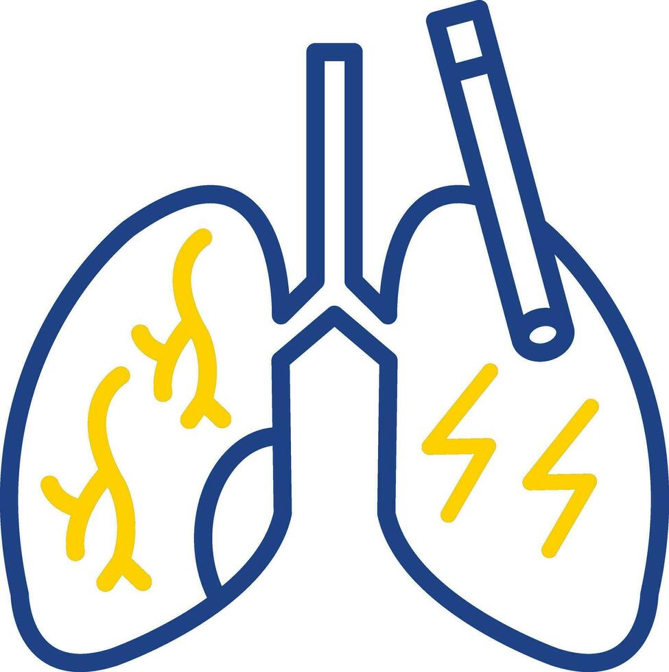 conception d'icône de vecteur de poumons