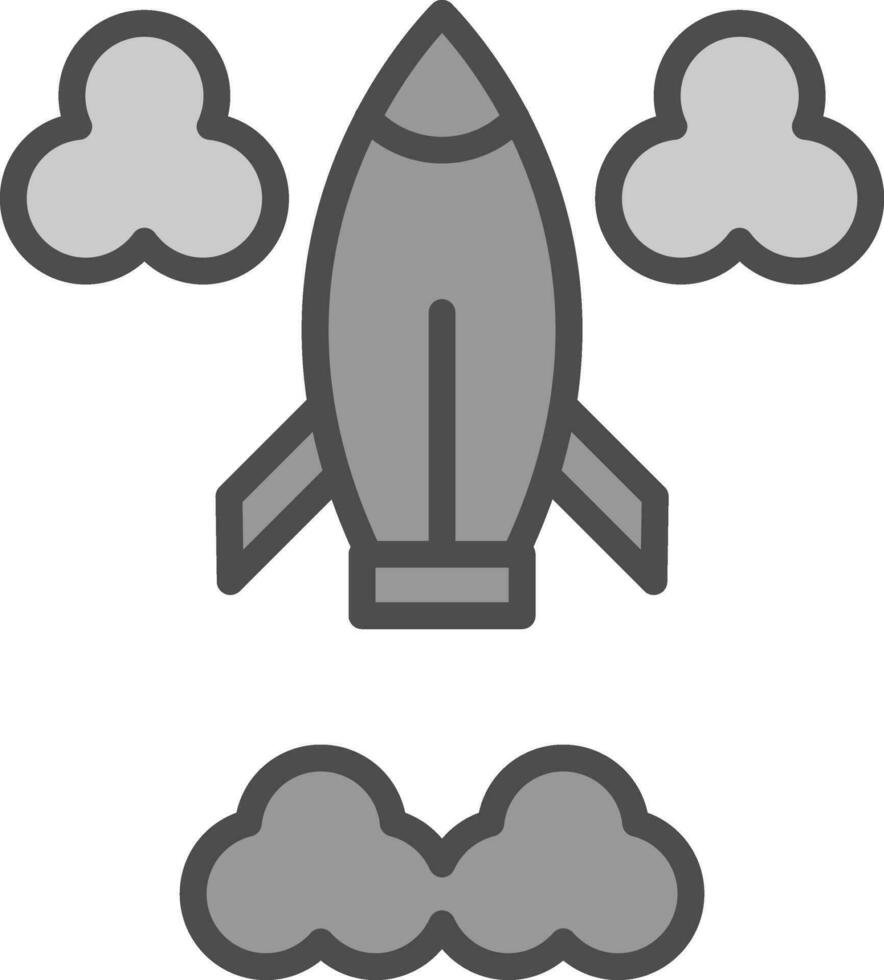 conception d'icône de vecteur de fusée