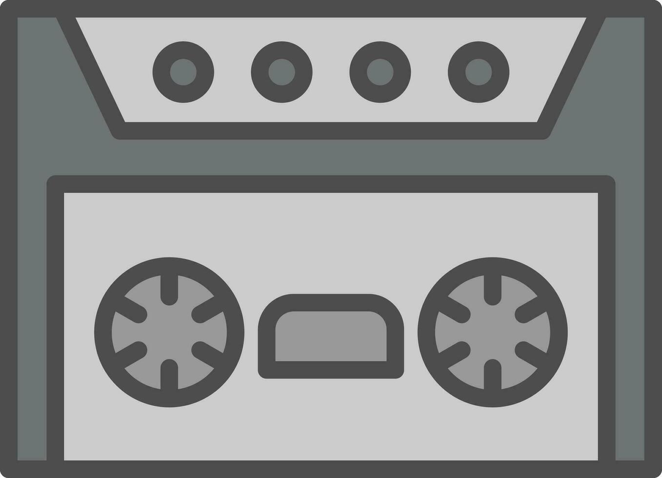 conception d'icône de vecteur de cassette